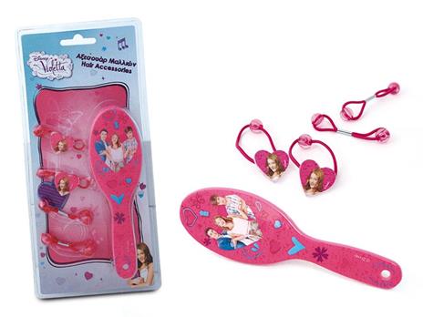 Set Capelli Disney Violetta in Blister Spazzola e 4 Elastici - 2