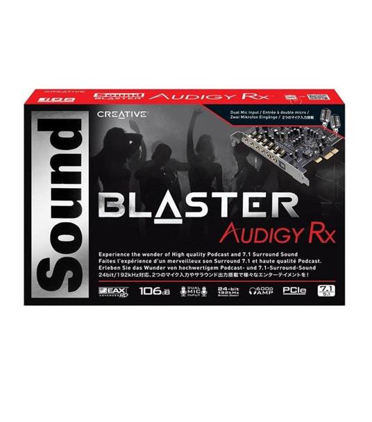 Creative Sound Blaster Audigy Rx Scheda Audio Interna, Argento - Creative  Labs - Informatica | IBS
