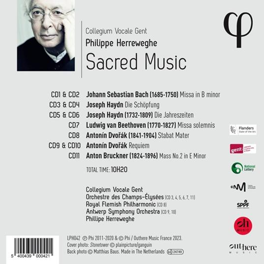 Sacred Music - CD Audio di Johann Sebastian Bach,Philippe Herreweghe - 2