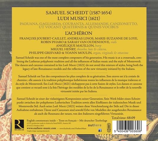 Ludi Musici - CD Audio di Samuel Scheidt - 2