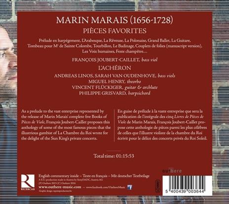 Pezzi celebri - CD Audio di Marin Marais,François Joubert-Caillet - 2