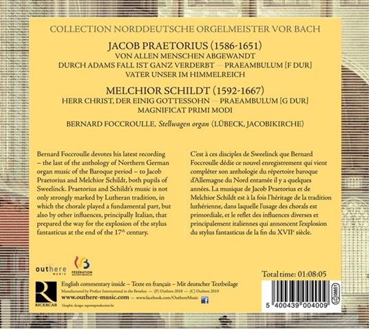 Musica per organo - CD Audio di Bernard Foccroulle,Jakob Praetorius - 2