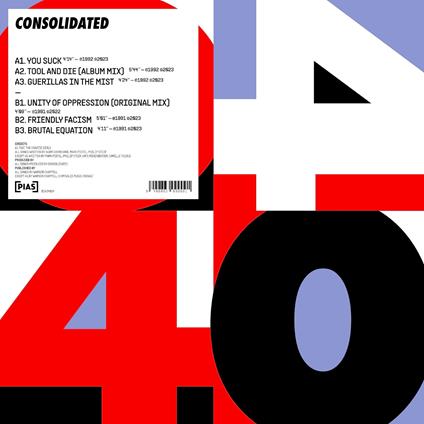 Pias 40 - Vinile LP di Consolidated