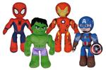 Personaggi posable body cm.25 - 4 asst (Capitan America, Iron Man, Spider Man, Hulk)