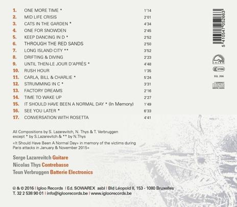 Free Three - CD Audio di Nicolas Thys,Serge Lazarevitch,Teun Verbruggen - 2