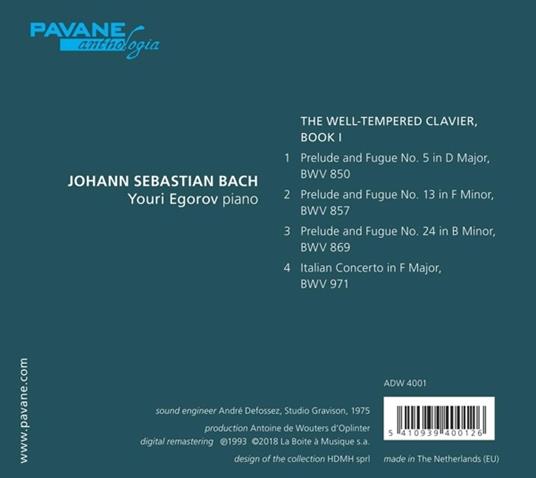 Plays Bach - CD Audio di Johann Sebastian Bach,Youri Egorov - 2