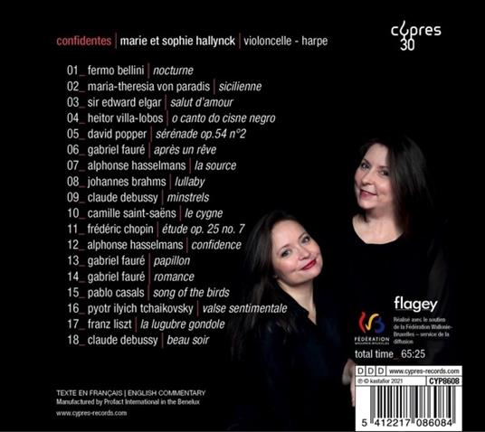 Confidentes - CD Audio di Marie Hallynck,Sophie Hallynck - 2