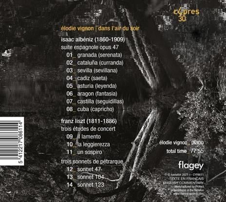 Dans l'air du soir - CD Audio di Franz Liszt,Isaac Albéniz,Elodie Vignon - 2