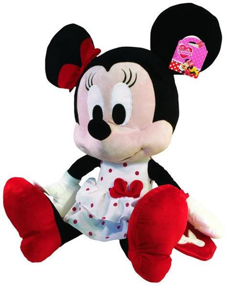 Peluche I Love Minnie Red on White