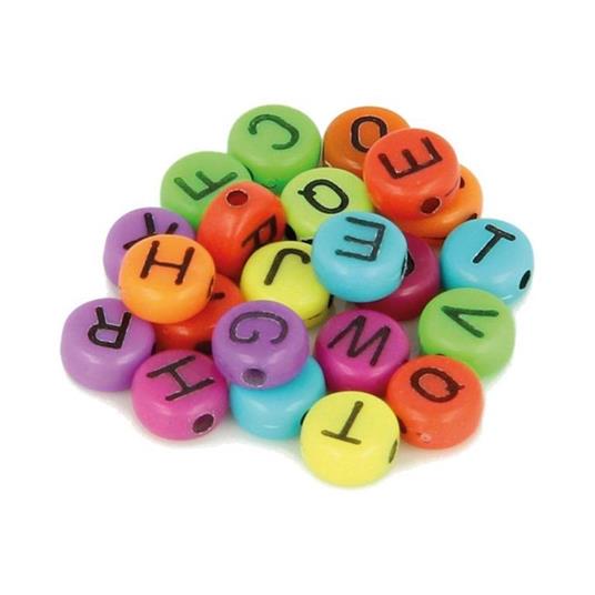 300 perline alfabeto 7 mm - colori neon - Artemio - Perline e gioielli -  Giocattoli | IBS