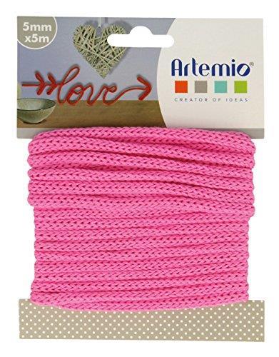 Artemio - Gomitolo di Filato per lavori a Maglia, 5 mm x 5 m, Colore: Fucsia