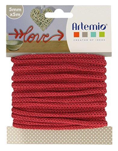 Artemio - Filo per lavori a Maglia, 5 mm x 5 m, Colore: Rosso