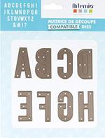 Artemio Thinlits - Fustella a Forma di Alfabeto, 4,8 cm