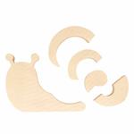 Escargot Puzzle in legno - 15 x 10,5 cm