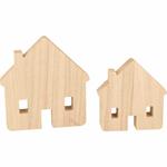 2 case in legno - 12,5 x 13 cm + 9,5 x 10 cm