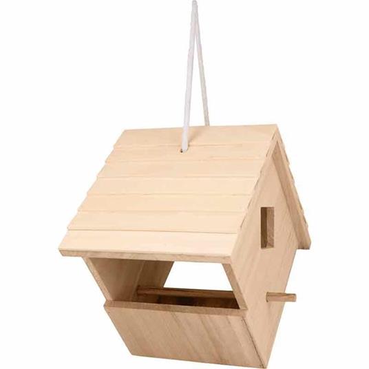 Birdhouse in legno da appendere - 22,5 x 22,5 x 16 cm