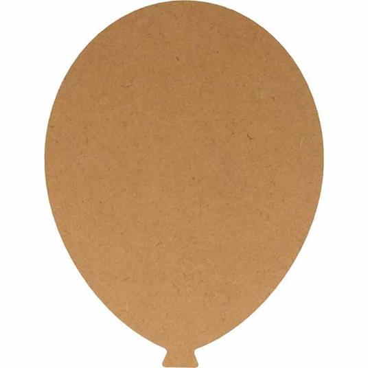 Palloncino in legno MDF - 20 x 15 cm