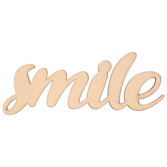 Parola di legno ''Smile''