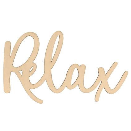 Parola di legno ''Relax''