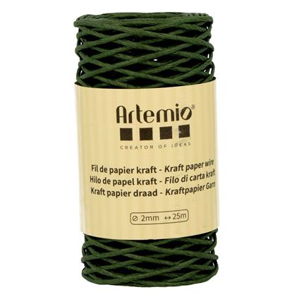 Filato di carta kraft verde bottiglia 2 mm x 25 m