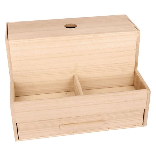 Contenitore in legno 16 x 25 x 18 cm - 2