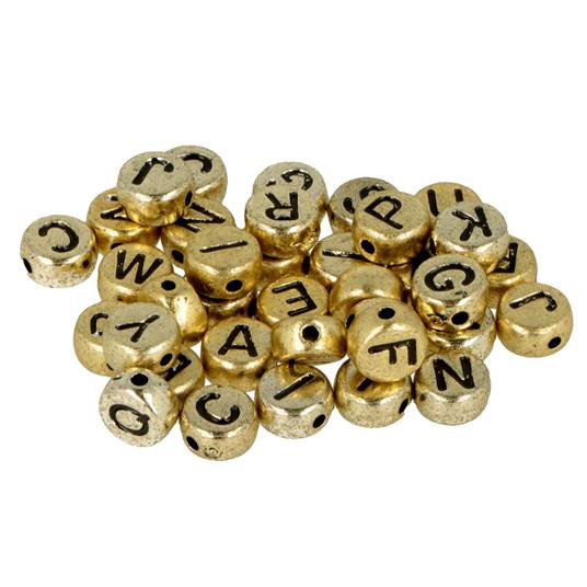 300 perline alfabetiche dorate - Artemio - Perline e gioielli - Giocattoli