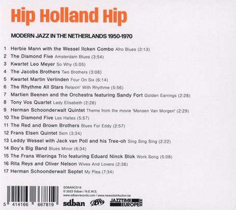 Hip Holland Hip. Modern Jazz in Netherland - CD Audio - 2