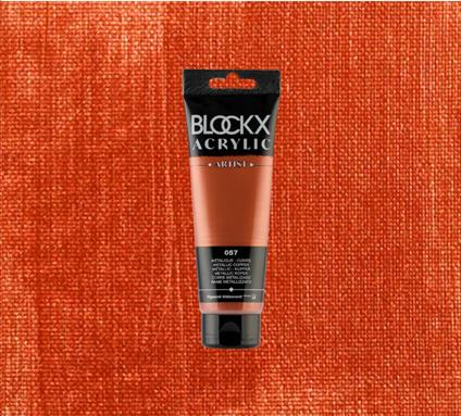 Colore Acrilico Blockx 120 Ml Metallic Rame