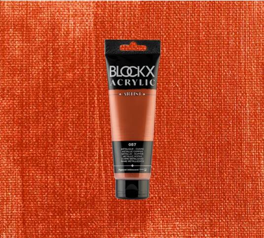 Colore Acrilico Blockx 120 Ml Metallic Rame