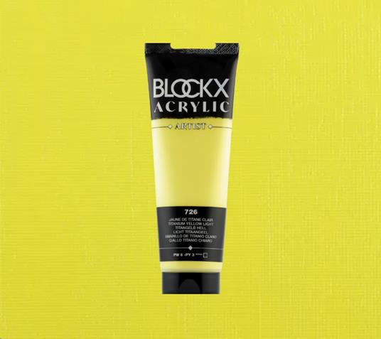 Colore Acrilico Blockx 120 Ml Giallo Titanio Chiaro