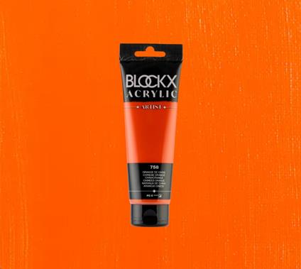 Colore Acrilico Blockx 120 Ml Arancione Cina