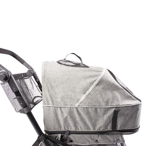 Duvoplus Passeggino per Animali Domestici Deluxe 79x46x99 cm Grigio - 7