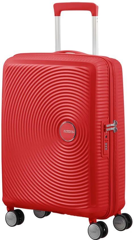 American Tourister Spinner Expandable Trolley Guscio rigido Rosso 65,5 L Acrilonitrile butadiene stirene (ABS)