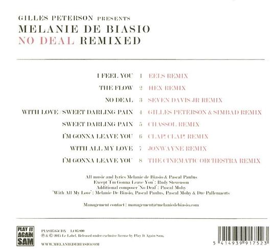 No Deal (Remixed by Giles Peterson) - CD Audio di Melanie De Biasio - 2