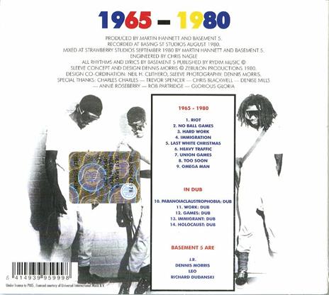 1965-1980 in Dub - CD Audio di Basement 5 - 2