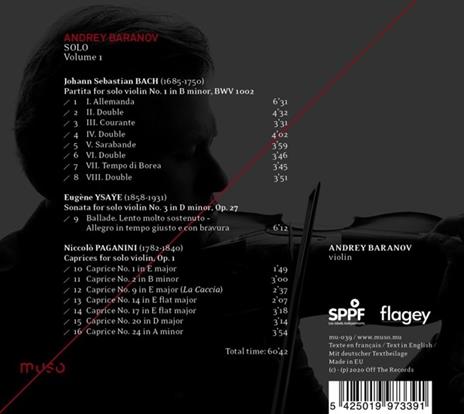 Solo Volume 1 - CD Audio di Andrey Baranov - 2