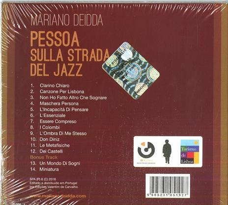 Pessoa sulla strada del Jazz - CD Audio di Mariano Deidda - 2