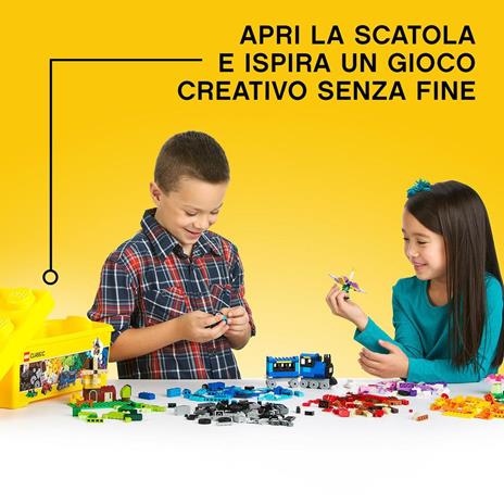LEGO Classic 10696 Scatola Mattoncini Creativi Media, Contenitore per Costruire Fiori, Macchina, Treno e Aereo Giocattolo - 13