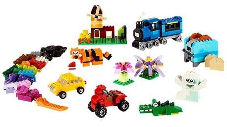 LEGO Classic 10696 Scatola Mattoncini Creativi Media, Contenitore per Costruire Fiori, Macchina, Treno e Aereo Giocattolo - 16
