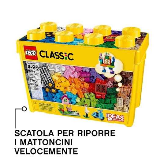 LEGO Classic 10698 Scatola Mattoncini Creativi Grande per Costruire Macchina Fotografica, Vespa e Ruspa Giocattolo - 36