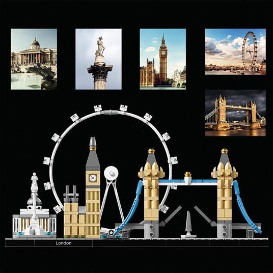 LEGO Architecture 21034 Londra, con London Eye, Big Ben e Tower Bridge, Modellismo  Monumenti, Set da Collezione, Idea Regalo - LEGO - Architecture - Edifici e  architettura - Giocattoli | IBS