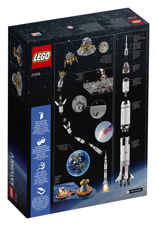 LEGO Ideas (21309). Saturn V Apollo LEGO NASA - LEGO - Ideas - Astronavi -  Giocattoli | IBS