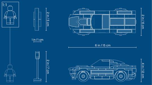 LEGO Speed Champions (75884). 1968 Ford Mustang Fastback - 3