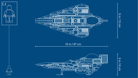 LEGO Star Wars (75214). Jedi Starfighter di Anakin - 8