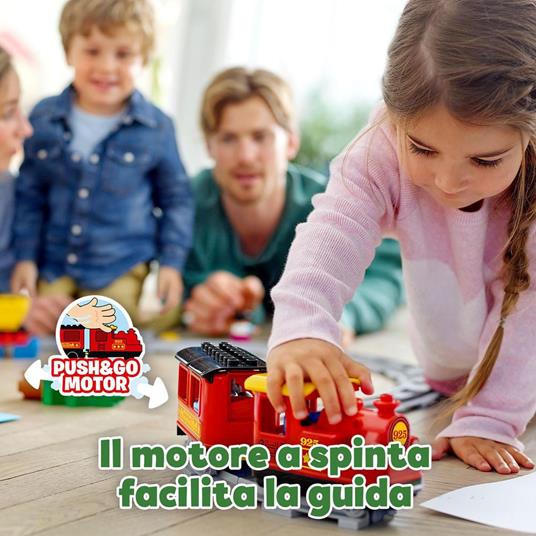 LEGO DUPLO 10874 Treno a Vapore, Set Push & Go, Luci e Suoni, Giocattolo con Mattoncini, Giochi per Bambini dai 2 ai 5 Anni - 7