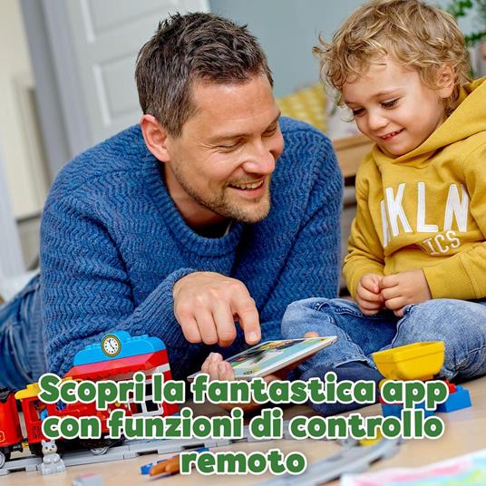 LEGO DUPLO 10874 Treno a Vapore, Set Push & Go, Luci e Suoni, Giocattolo con Mattoncini, Giochi per Bambini dai 2 ai 5 Anni - 8