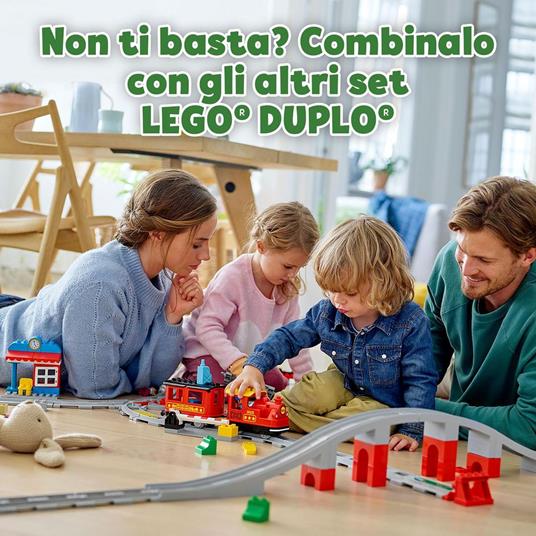 LEGO DUPLO 10874 Treno a Vapore, Set Push & Go, Luci e Suoni, Giocattolo  con Mattoncini, Giochi per Bambini dai 2 ai 5 Anni - LEGO - Duplo - Mezzi  pesanti - Giocattoli