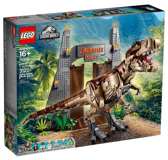 LEGO Jurassic World (75936). Jurassic Park: la furia del T. rex - LEGO - Jurassic  World - TV & Movies - Giocattoli | IBS