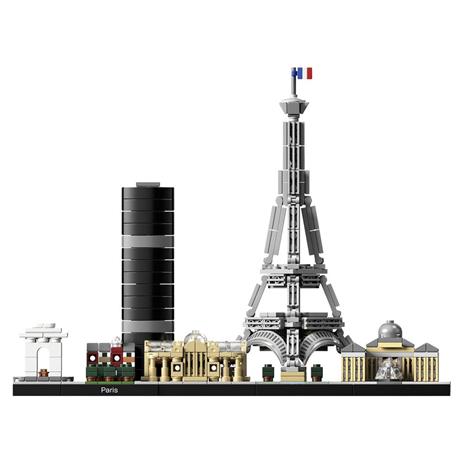 LEGO Architecture 21044 Parigi, con Torre Eiffel e Museo del Louvre, Modellismo Monumenti, Set da Collezione Skyline - 3