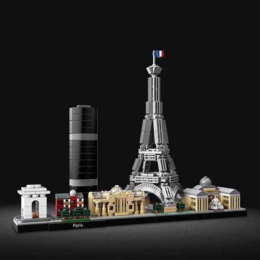 LEGO Architecture 21044 Parigi, con Torre Eiffel e Museo del Louvre, Modellismo Monumenti, Set da Collezione Skyline - 7
